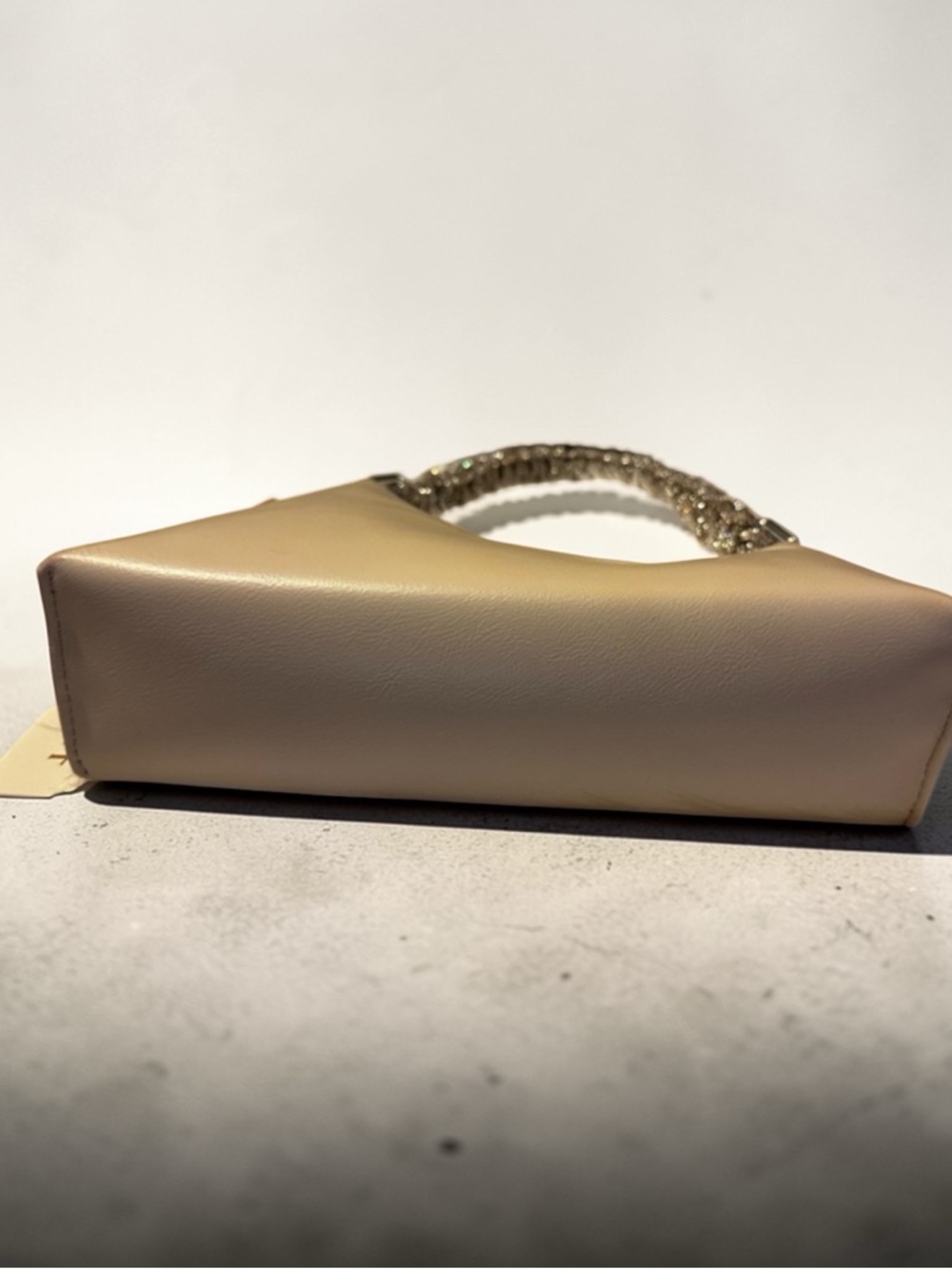 Madison West Cream Shoulder Bag with Braided Metallic Strap - Picture 3 of 11